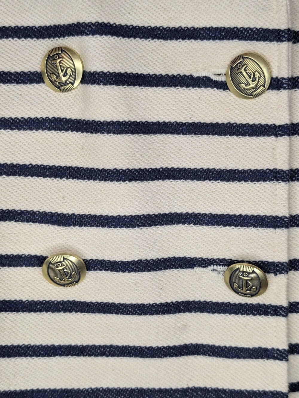 Cabi Even Keel navy and white jacket PTP: 20-21, L: 20 - Picture 4 of 8